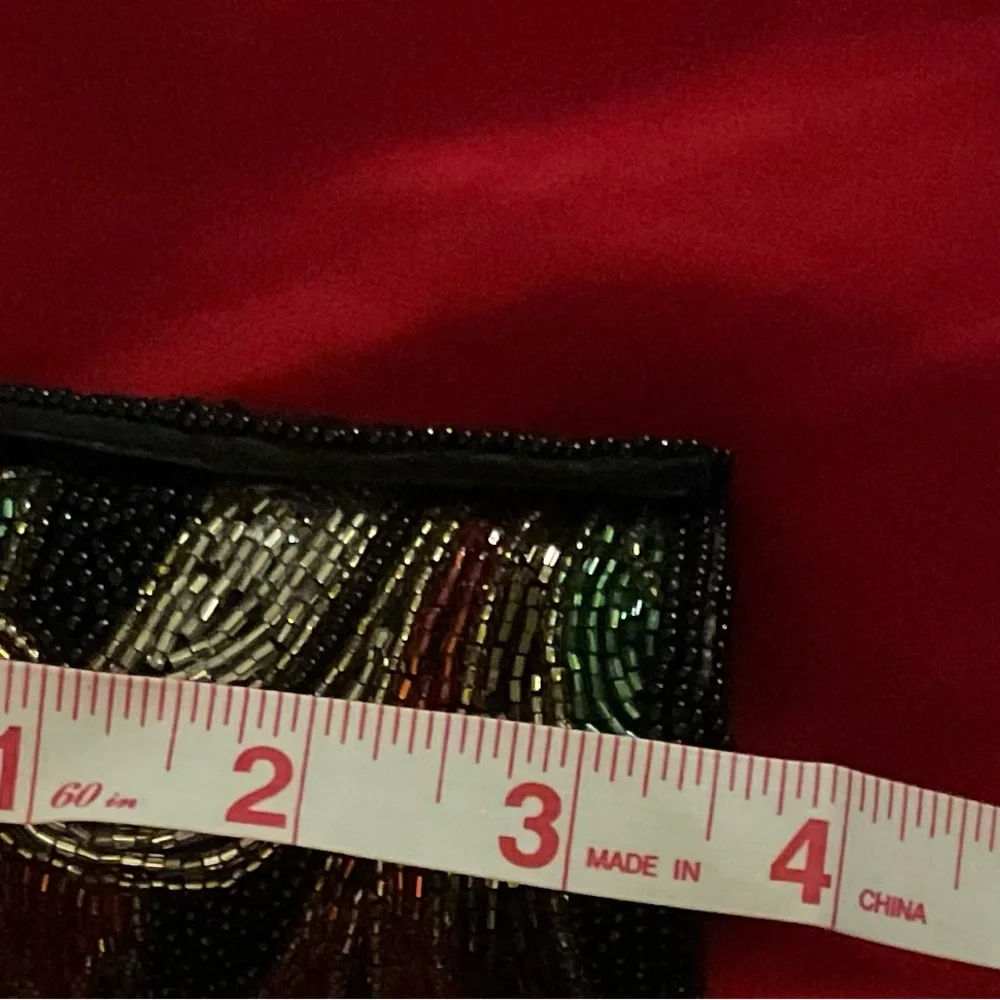 Vintage Beaded Lipstick case with Mirror